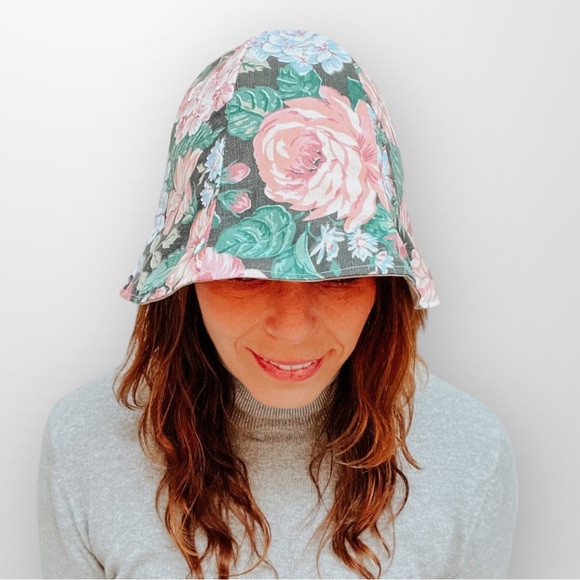 ♻️ Upcycle Summer Bucket Hats Spring Hat Reversible Womens Small Eco-Friendly - Picture 6 of 9